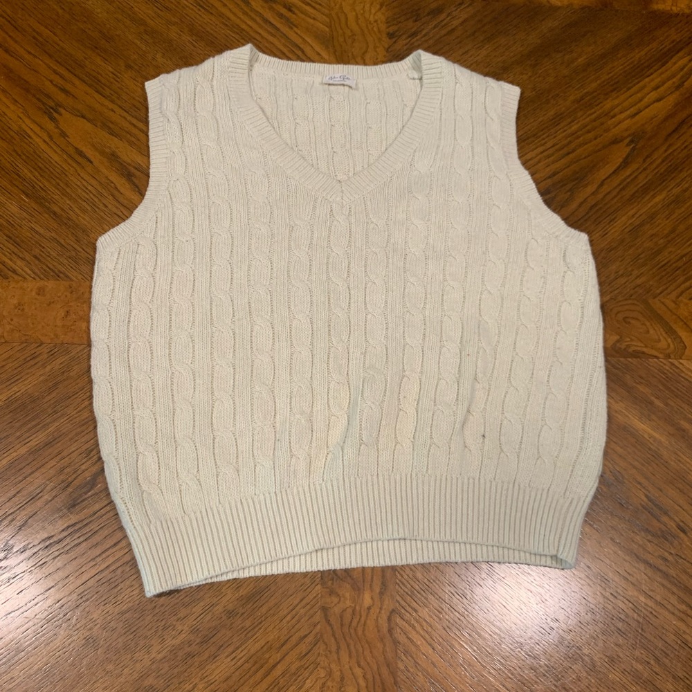 Brandy Melville cream sweater vest